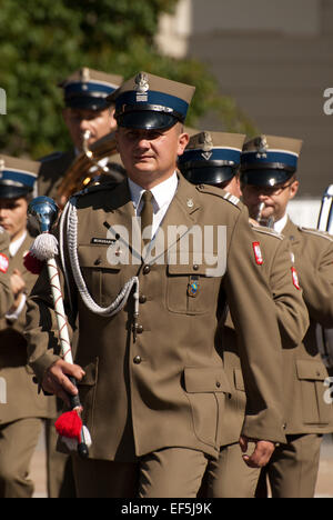 Orchestre militaire polonais défilé du bataillon KRWP Banque D'Images