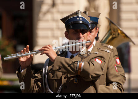 L'orchestre polonais défilé militaire battalion KRWP Banque D'Images