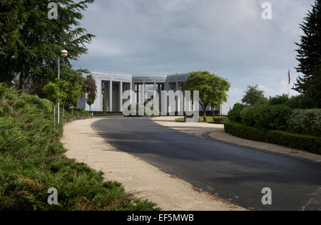 Le Merceny Motel est situé près de Bastogne, une municipalité dans la province de Luxembourg. Banque D'Images