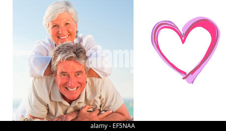 Image composite de fully sur la plage. Banque D'Images