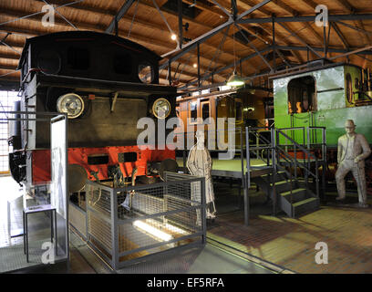 Vieilles locomotives. Deutches Technikmuseum. Berlin. L'Allemagne. Banque D'Images