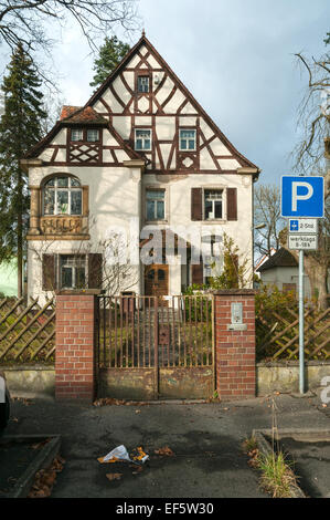 L 'abandon Galster Villa' à partir de 1908 à Höchstadt AIsch, Franconia, Bavaria, Germany. Banque D'Images