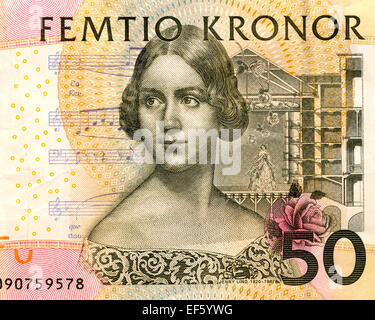 50 Kronor suédois Cinquante billets de banque Banque D'Images