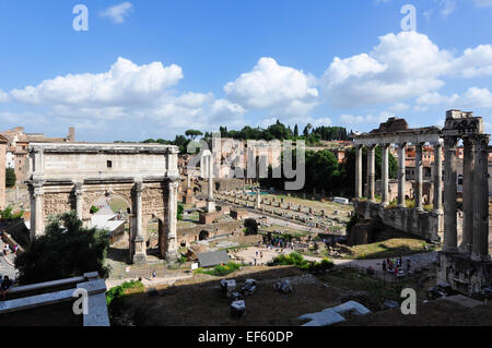 Ruines de l'ancienne Rome, Rome Italie Banque D'Images