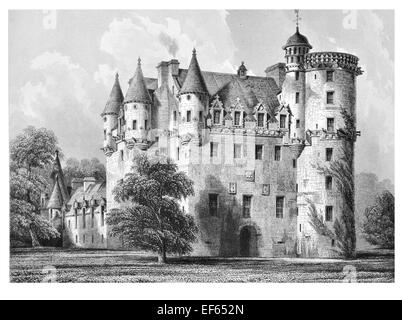 1852 Z-plan Château Fraser Mar Kemnay Aberdeenshire Banque D'Images