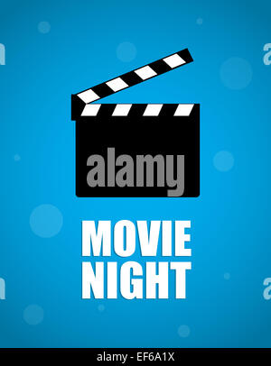 Movie night background Banque D'Images