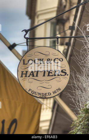 Lock and co Hatters St James London Banque D'Images