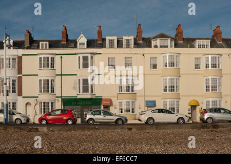 Hôtels et chambres d'hôtes, Esplanade Weymouth, Dorset UK Banque D'Images