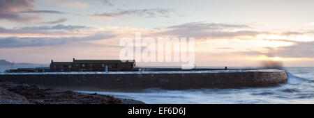 La Cobb, Lyme Regis Banque D'Images