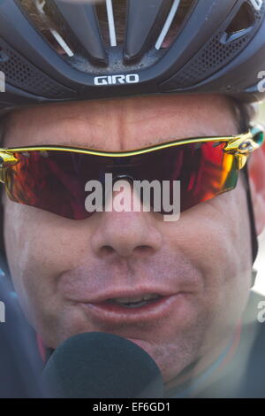 Adélaïde, Australie du Sud, Australie. 18 janvier, 2015. CADEL EVANS à People's Choice Classic, Santos Tour Down Under. © Gary Francis/ZUMA/ZUMAPRESS.com/Alamy fil Live News Banque D'Images