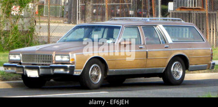 La familiale Caprice de Chevrolet (2004-2011) est une familiale pleine grandeur conçue pour les familles et les longs voyages. Offrant un habitacle spacieux et un espace utilitaire généreux, il est propulsé par un moteur V8, offrant de solides performances et capacités de remorquage. La conception pratique et la conduite souple de la Caprice familiale en font un véhicule fiable pour une utilisation quotidienne ou des déplacements. Banque D'Images