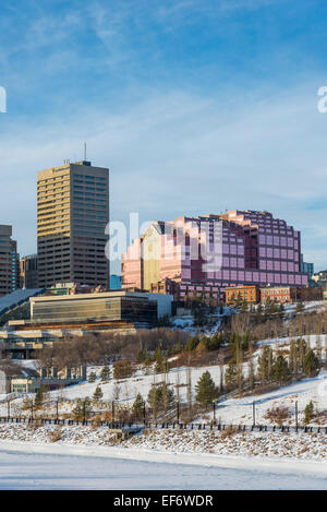 Canada Place et les toits,, Edmonton, Alberta, Canada Banque D'Images