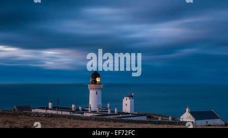 Dunnet Head, le point le plus septentrional de l'UK mainland au crépuscule Banque D'Images