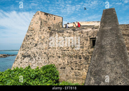 Fort mur à Vieille ville de Galle, Sri Lanka.Sri Lanka Banque D'Images