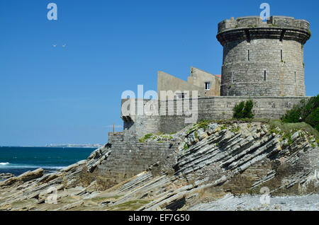 Fort de Socoa dans la côte Atlantique Banque D'Images