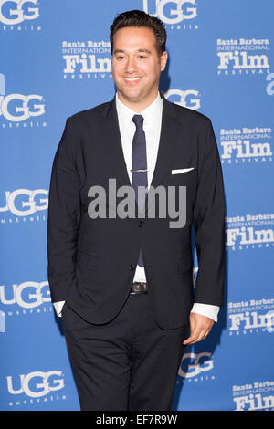 Santa Barbara, Californie, USA. 27 Jan, 2015. Le réalisateur et producteur Richard Raymond assiste à la présentation de la soirée d'ouverture à la 30e Festival International du Film de Santa Barbara. Crédit : Scott London/Alamy Live News Banque D'Images