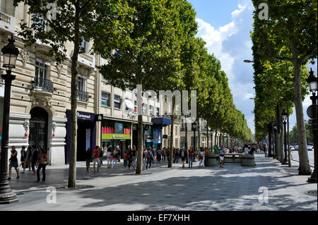 Paris, Avenue des Champs-Élysées Banque D'Images