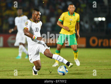 La Guinée équatoriale. 27 Jan, 2015. Coupe d'Afrique des Nations de football, Afrique du Sud et le Ghana. Wakaso Mubarak ( Ghana ) © Plus Sport Action/Alamy Live News Banque D'Images