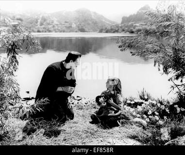 BORIS KARLOFF, MARILYN HARRIS, Frankenstein, 1931 Banque D'Images