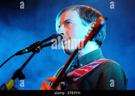 Barcelone - Dec 21 : Bombay Bicycle Club, et groupe anglais qui ont fait l'essai de folk, electronica et indie rock. Banque D'Images