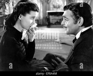 VIVIEN LEIGH, Clark Gable, autant en emporte le vent, 1939 Banque D'Images