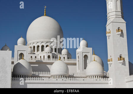 Cheikh Zayed bin Sultan al-Nahyan Mosquée (Grande Mosquée), Abu Dhabi, UAE Banque D'Images