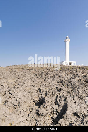 Cap Zanpa phare, Village de Yomitan, Okinawa, Japon Banque D'Images