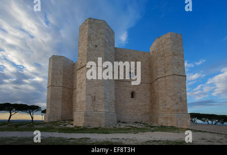 Italie, Pouilles, Andria, Castel del Monte Banque D'Images