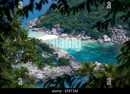 Thaïlande, île tropicale de Koh Nang Yuan Banque D'Images