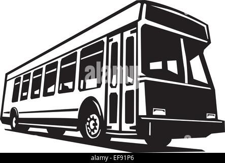 Un bus de la ville Illustration de Vecteur