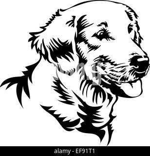 Portrait d'un chien Illustration de Vecteur