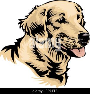 Portrait d'un chien Illustration de Vecteur