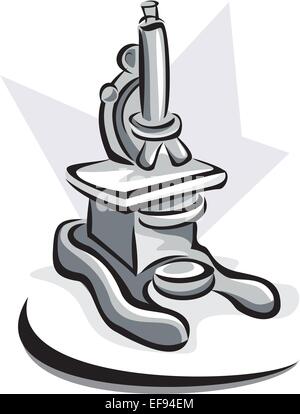 Microscope Illustration de Vecteur