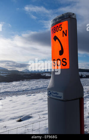 Highlands écossais, au Royaume-Uni. 29 janvier, 2015. Météo Royaume-uni Royaume-uni : les fortes chutes de neige pendant la nuit, pour des conditions dangereuses dans les Highlands d'Écosse Crédit : Kenny Ferguson/Alamy Live News Banque D'Images