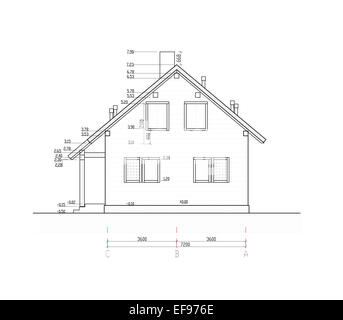 Plan de maison / programme/de la mise en page Banque D'Images