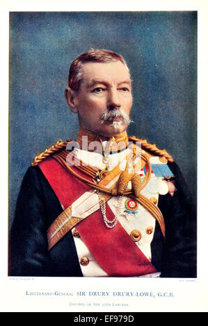 Célébrités de l'Armée 1900 Le Lieutenant-général Sir Drury Drury Lowe G C B Le Colonel 17e Lanciers Banque D'Images