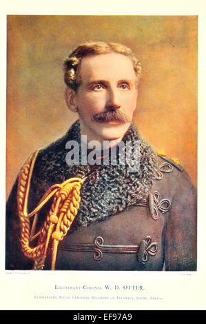 Célébrités de l'Armée Le lieutenant-colonel 1900 W D Otter Commandant Royal Canadian Regiment of Infantry Afrique du Sud Banque D'Images