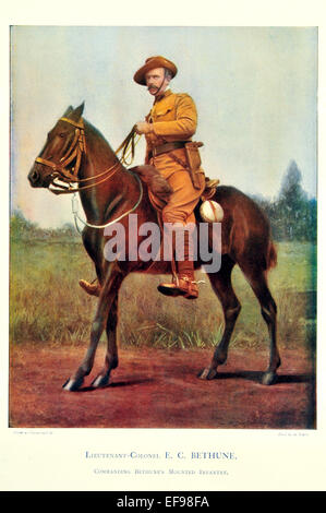 Célébrités de l'Armée Le lieutenant-colonel 1900 C E d'infanterie Commandant Bethune Bethune Banque D'Images