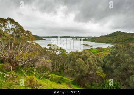 Sombres nuages sur Tower Hill National Park. Banque D'Images