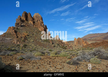 Los Roques de Garcia, Las Cañadas del Teide,Parc National de Teide, Site du patrimoine mondial par l'UNESCO, Tenerife Banque D'Images