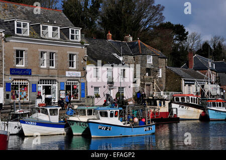 Une vue sur le port de Padstow, Cornwall Banque D'Images