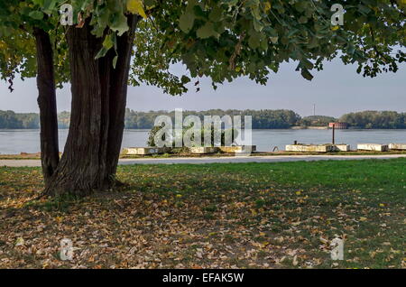 Riverside Park dans la ville de Roussé le long du Danube, en Bulgarie Banque D'Images