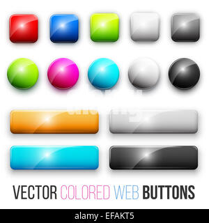 boutons Web Banque D'Images