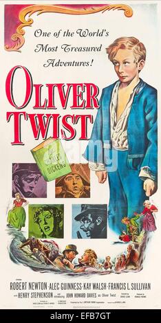 Affiche de film OLIVER TWIST (1948) Banque D'Images