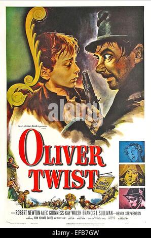 Affiche de film OLIVER TWIST (1948) Banque D'Images