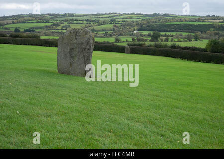 La pierre ancienne à Newgrange, Co Meath Banque D'Images