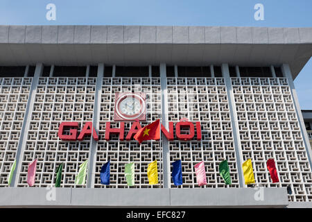 Ga Ha Noi - La Gare de Hanoi, Vietnam Banque D'Images