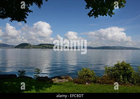 Le lac de Lucerne avec vue sur Lucerne Banque D'Images