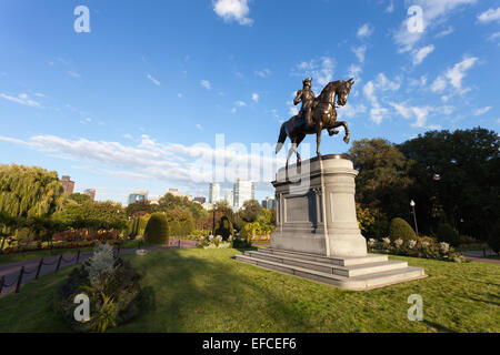 Statue de George Washington de Boston Banque D'Images