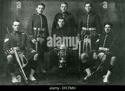 Aberdeen University's U Compagnie, 4e Bataillon, Gordon Highlanders (avant 1914). Banque D'Images